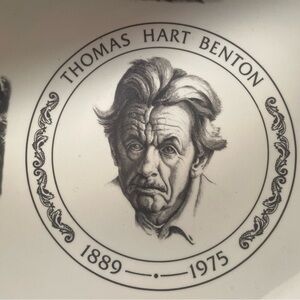 The Thomas Thomas Hart Benton American Bowl ♥️ Wedgwood ♥️ 1985 edition of 200